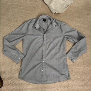 H&M Light Gray Casual Button-Down Shirt